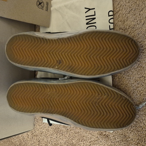 SOLD! Golden Goose Midstar Double Quarter Sneaker Black Leopard Stars Size 38 - Picture 7 of 11